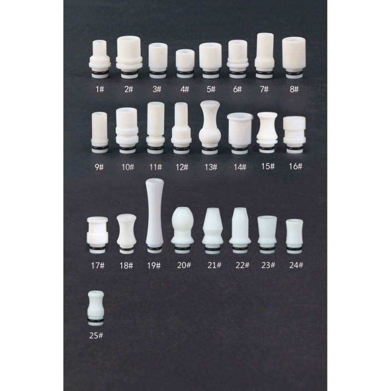 Teflon White Series Drip Tip