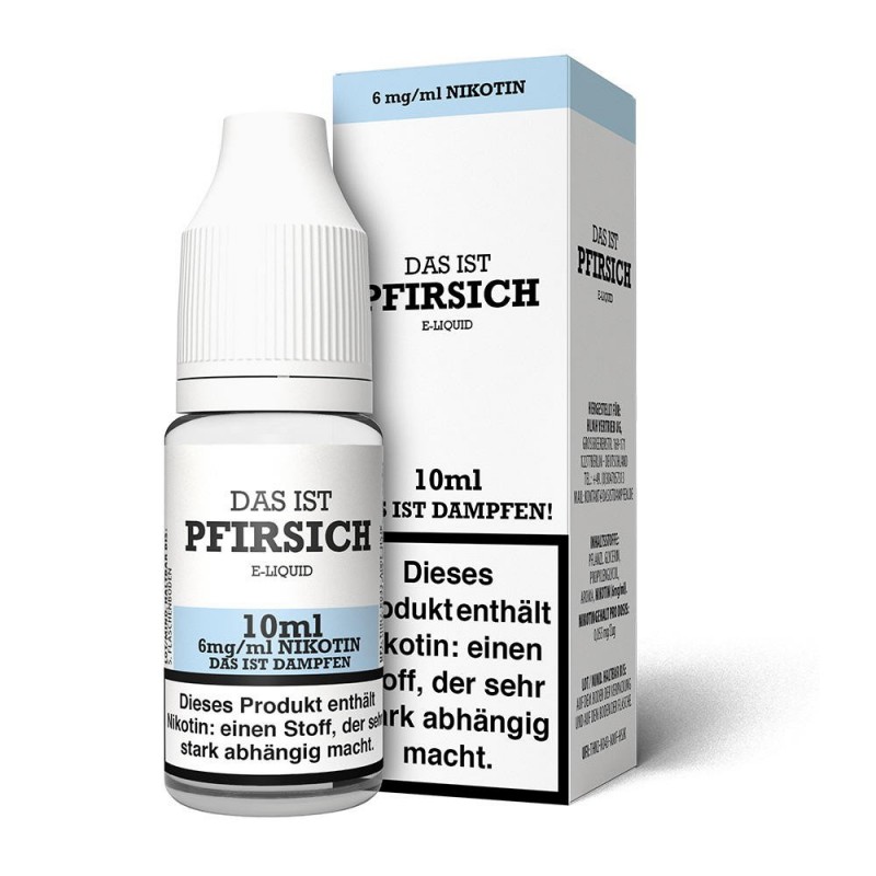 Das ist Dampfen! Pfirsich Liquid