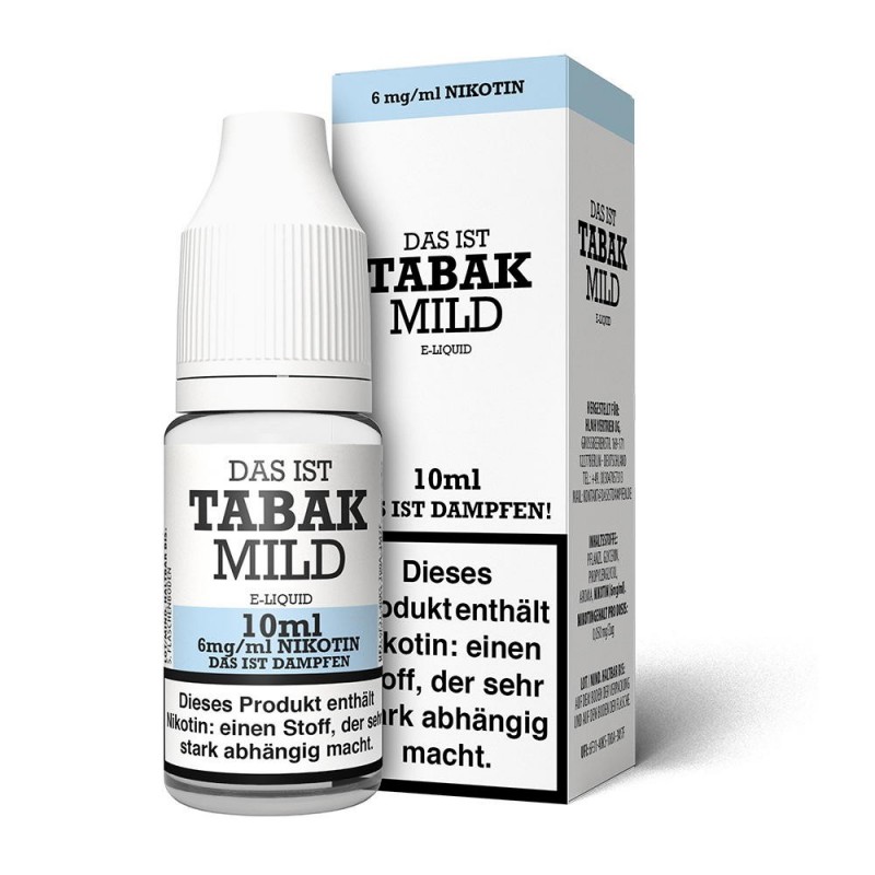 Das ist Dampfen! Tabak Mild Liquid