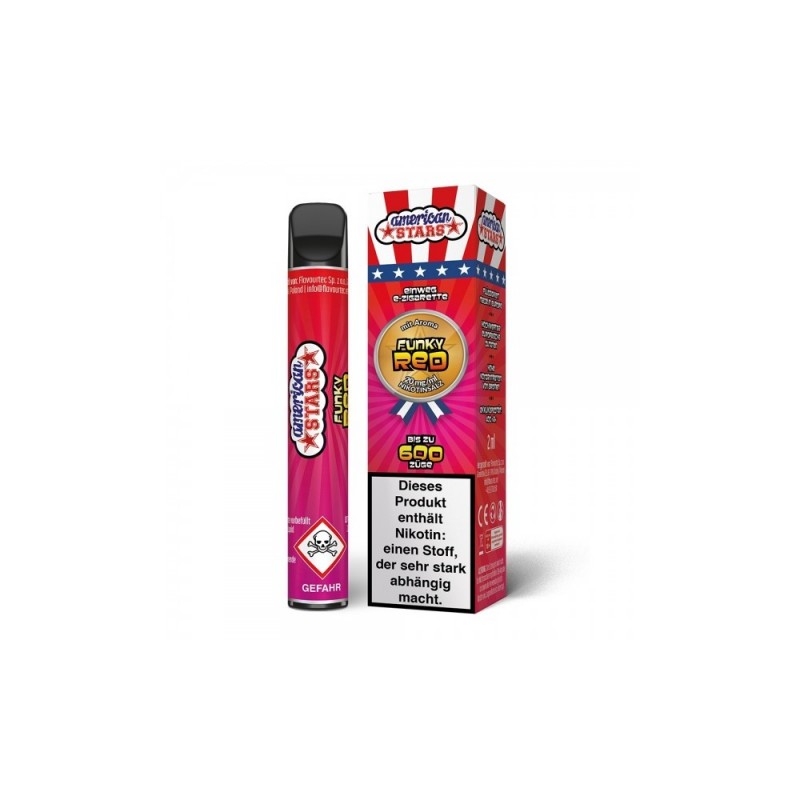 American Stars Einweg E-Zigarette Funky Red