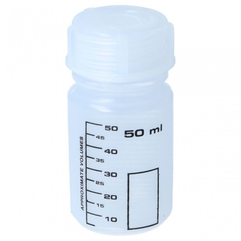Weithalsflasche, PP, rund, graduiert (50 ml)