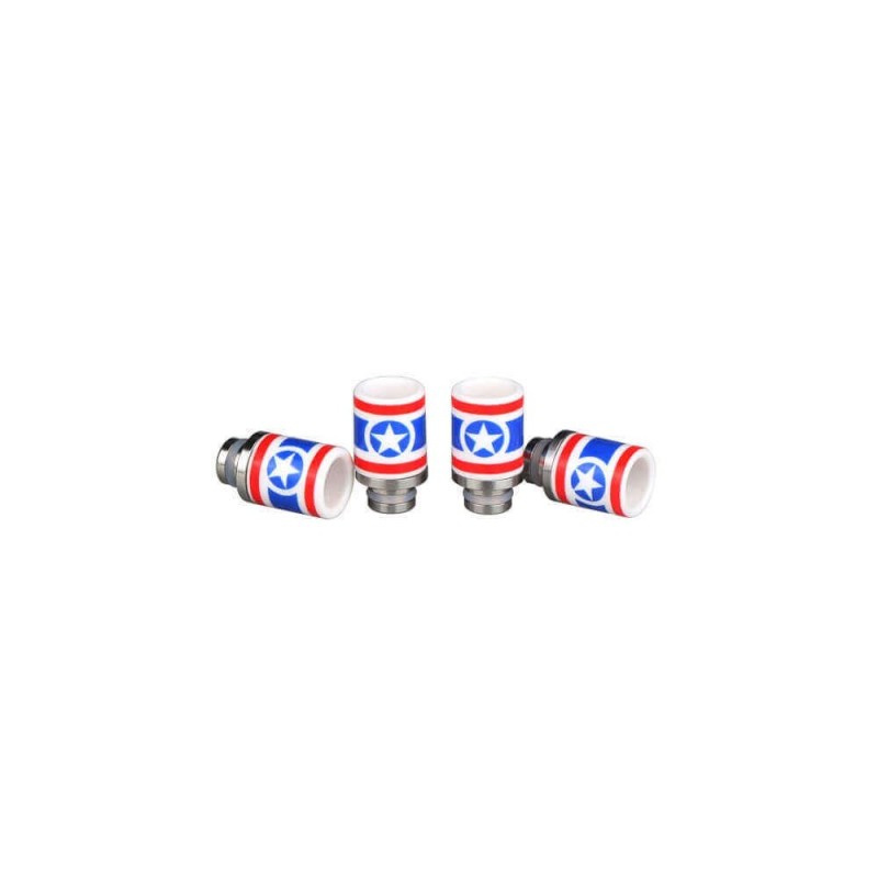 Captain America Drip Tip Ceramic + SS