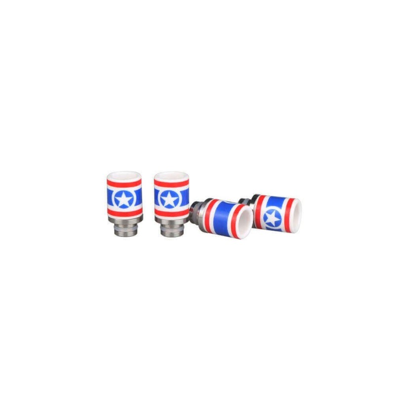 Captain America Drip Tip Ceramic + SS