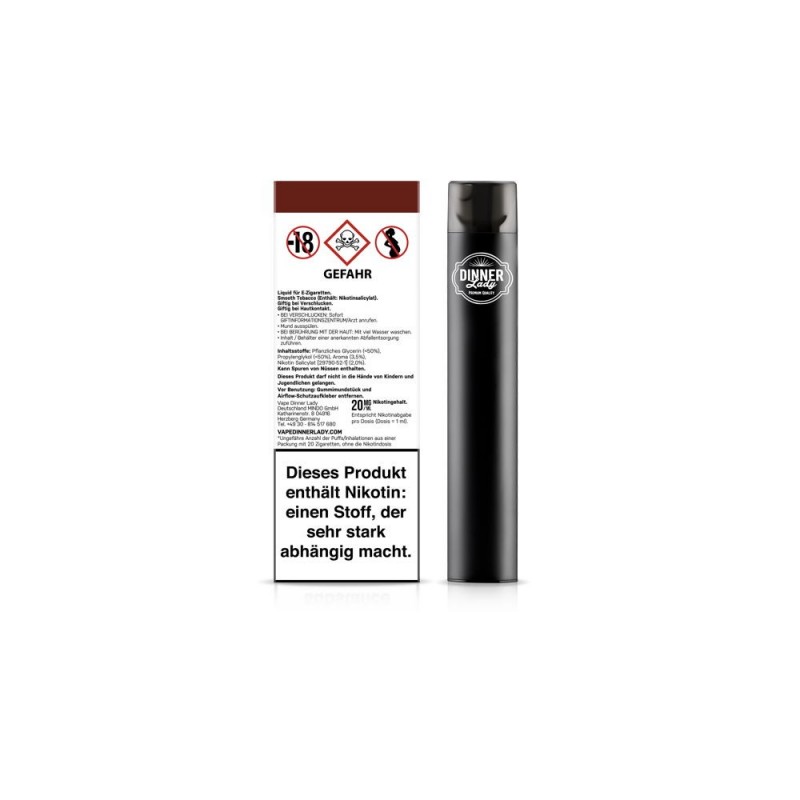 Dinner Lady Einweg E-Zigarette Smooth Tobacco