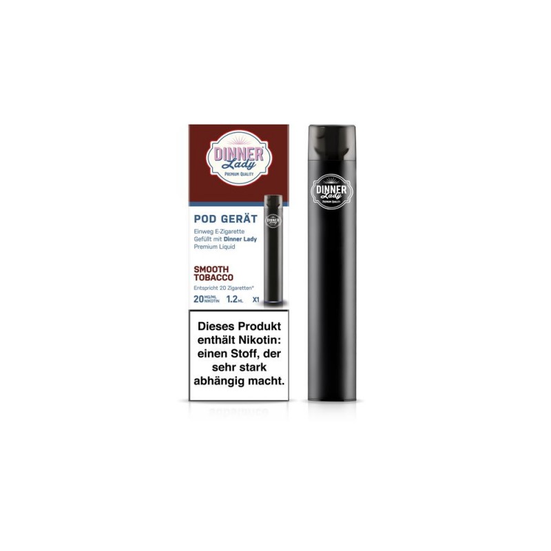 Dinner Lady Einweg E-Zigarette Smooth Tobacco