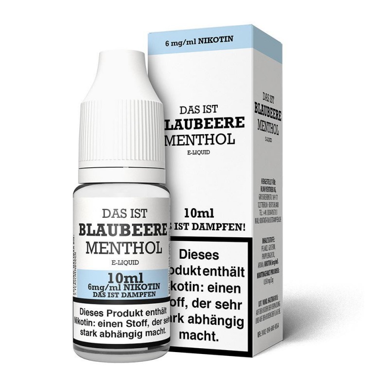 Das ist Dampfen! Blaubeere Menthol Liquid