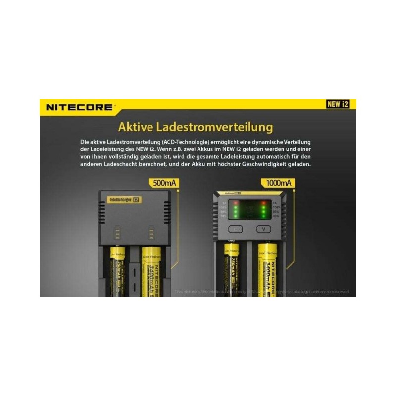 Nitecore New i2 Ladegerät