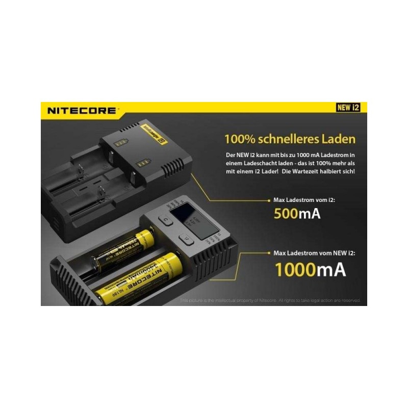 Nitecore New i2 Ladegerät