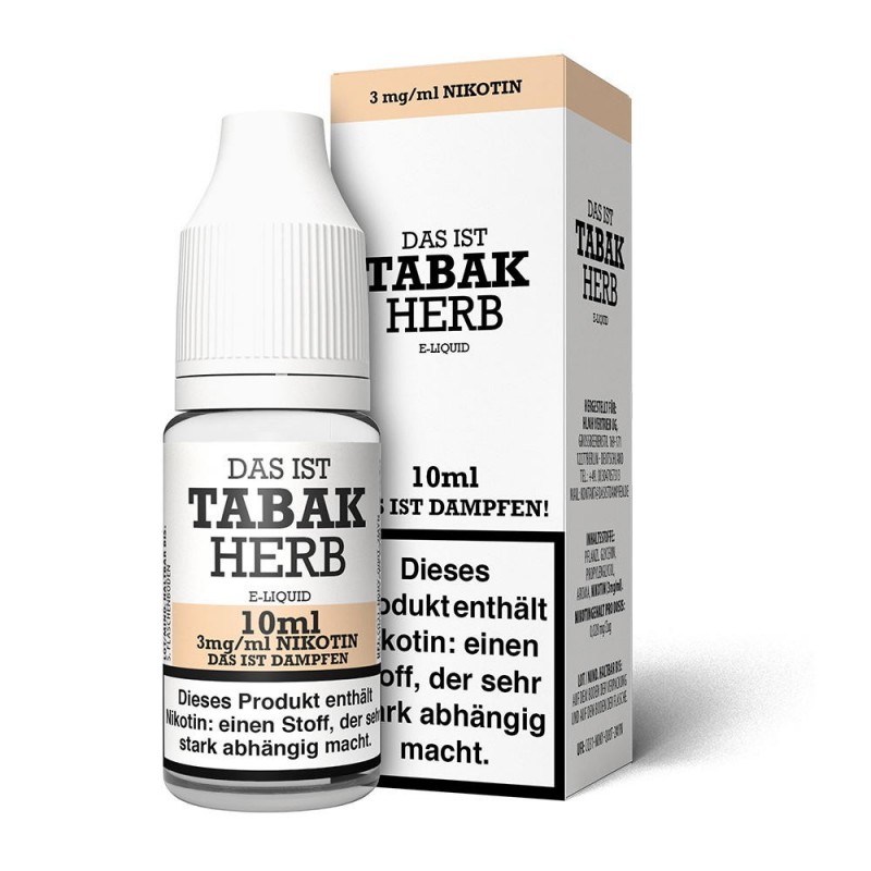 Das ist Dampfen! Tabak Herb Liquid