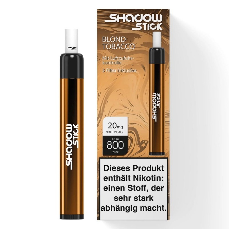 Shadow Stick Einweg E-Zigarette Blond Tobacco