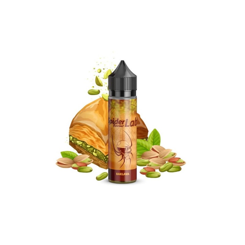 SpiderLab Aroma - Baklava - 8 ml (inkl. 60 ml Leer...