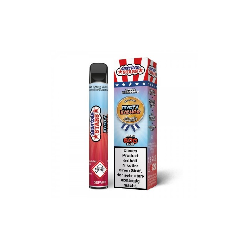 American Stars Einweg E-Zigarette Mysty Lychee