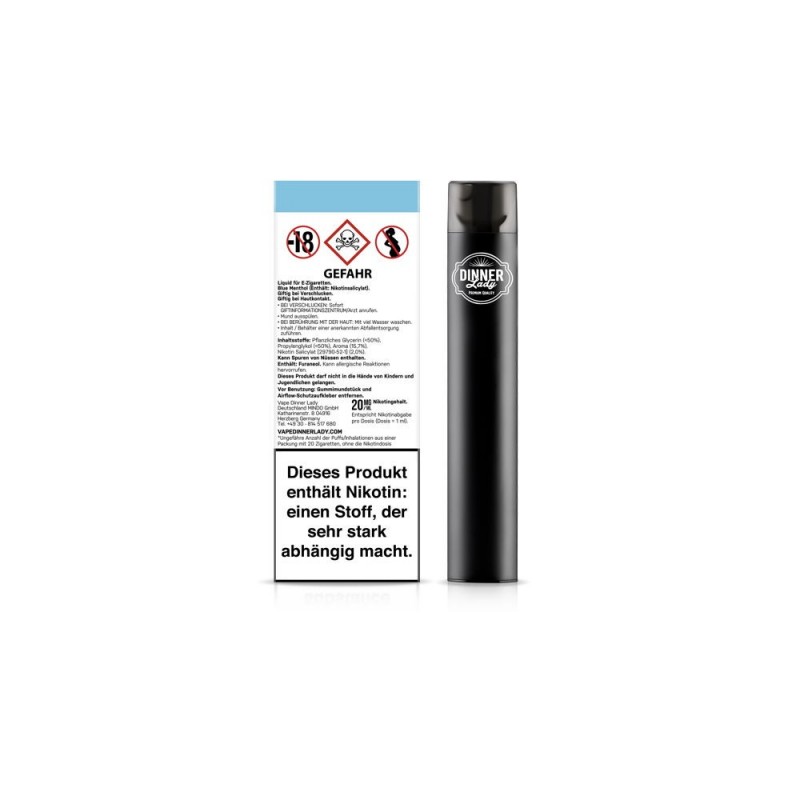Dinner Lady Einweg E-Zigarette Blue Menthol