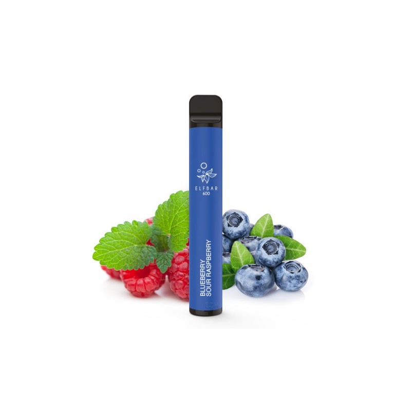 Elf Bar 600 Einweg E-Zigarette Blueberry Sour Rasp...