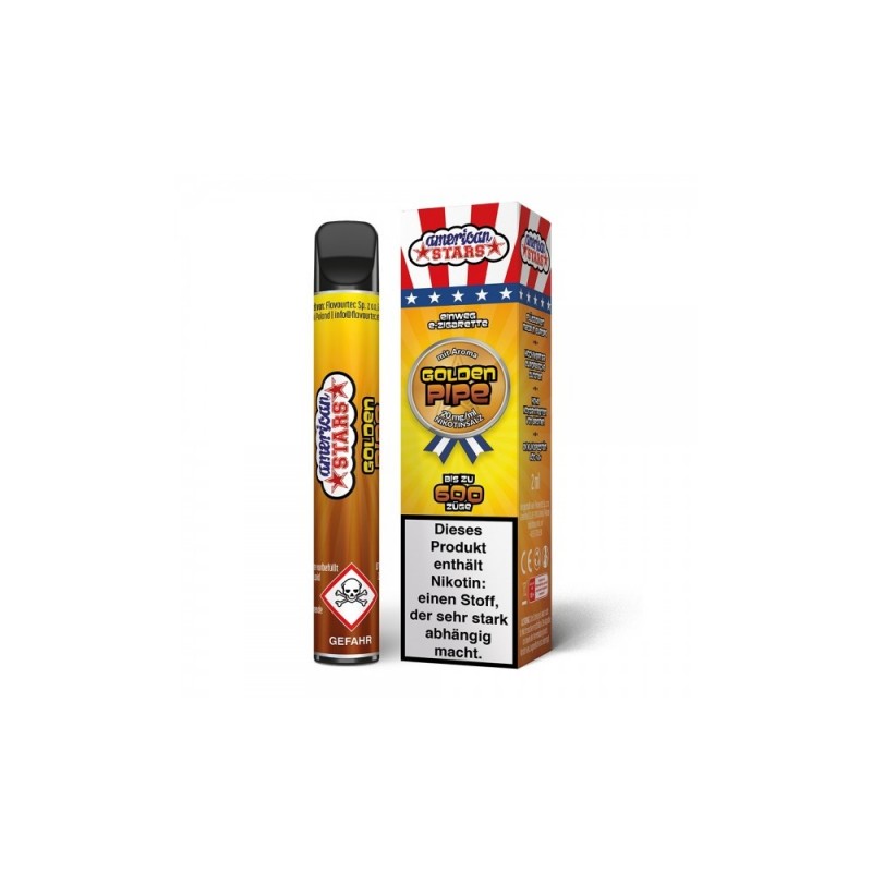 American Stars Einweg E-Zigarette Golden Pipe