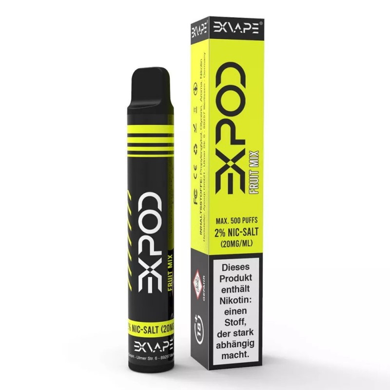 eXvape ExPod Einweg E-Zigarette Fruit Mix