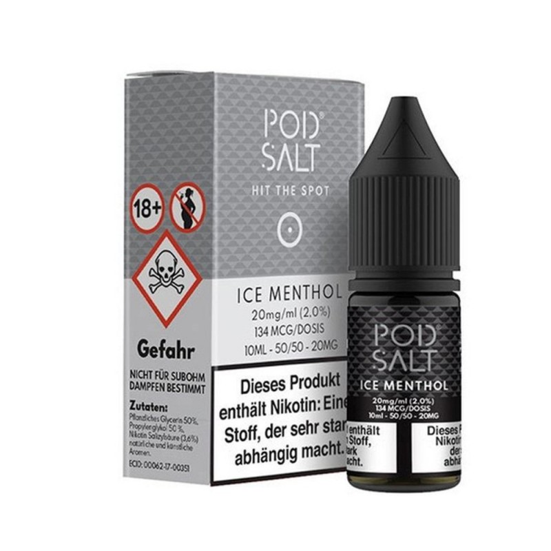 Pod Salt - Ice Menthol - Nikotinsalz E-Liquid (10 ml)