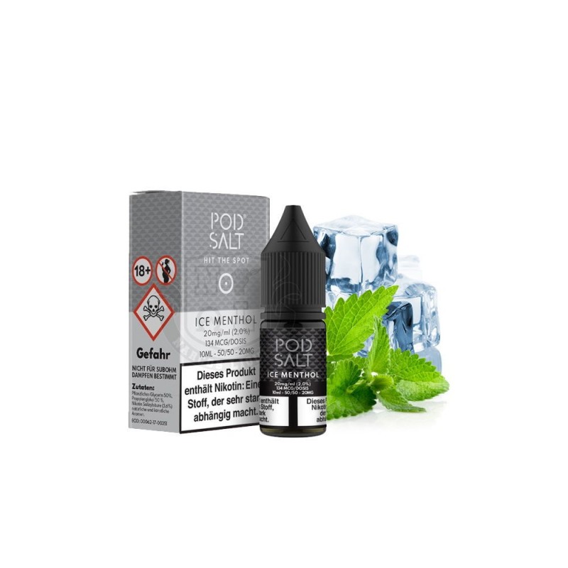 Pod Salt - Ice Menthol - Nikotinsalz E-Liquid (10 ...