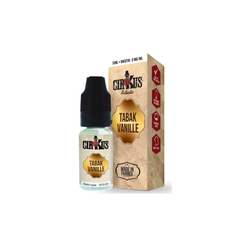 Tabak Vanille Liquid Authentic Cirkus