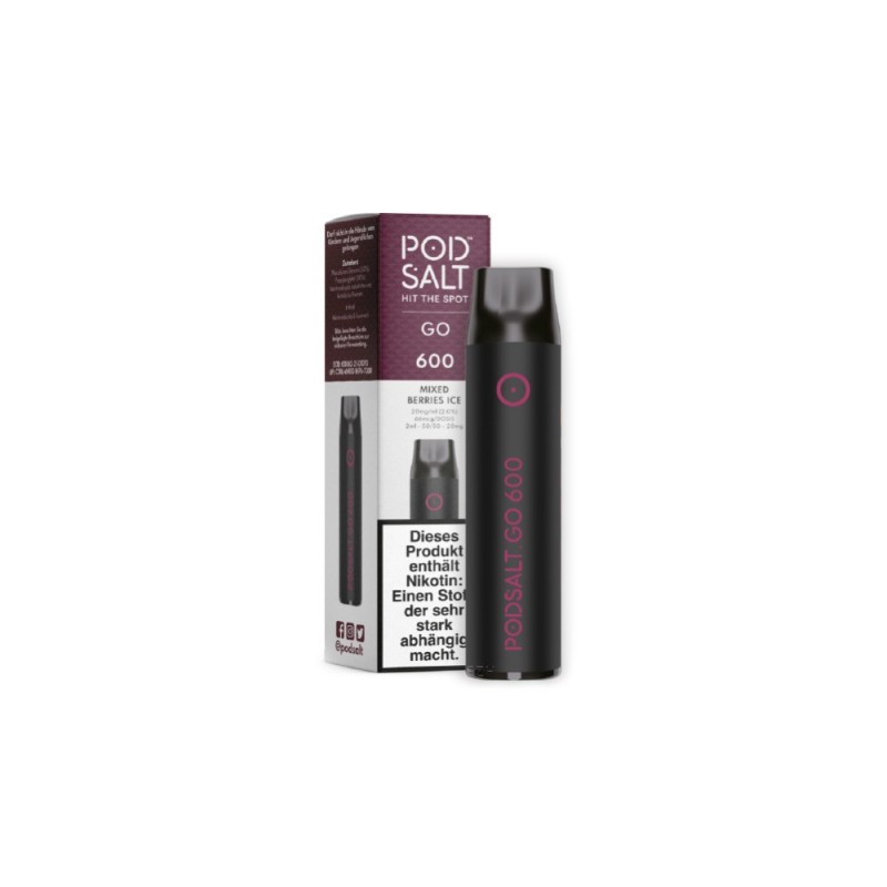Pod Salt Go 600 Einweg E-Zigarette Disposable Mixed Berries Ice