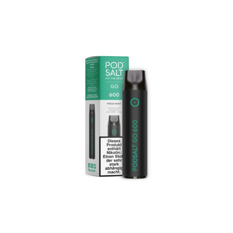 Pod Salt Go 600 Einweg E-Zigarette Disposable Fresh Mint
