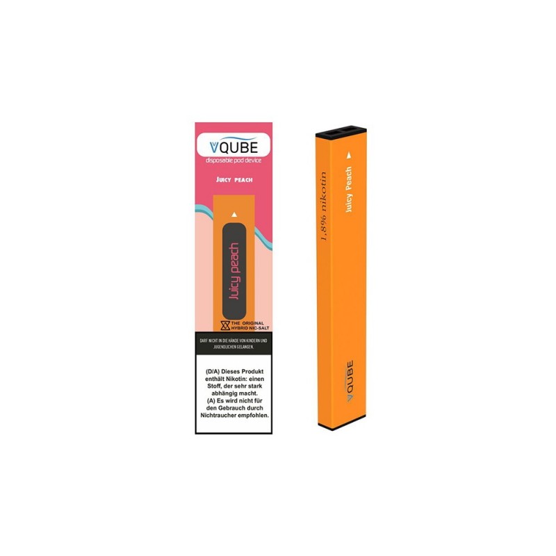 VQube Pod Device Einweg E-Zigarette Juicy Peach
