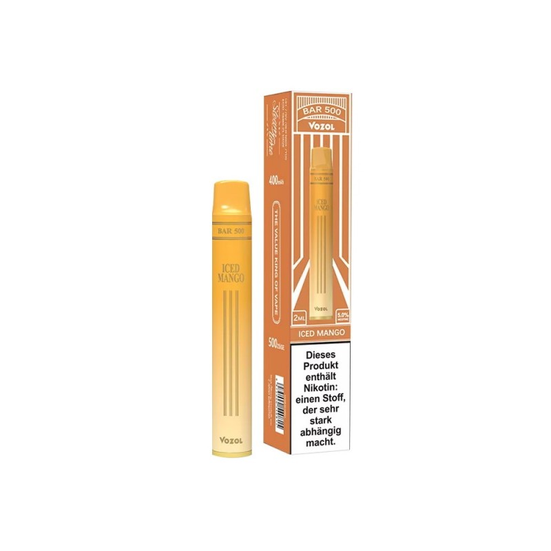 Vozol Bar 500 Einweg E-Zigarette Disposable Mango ...