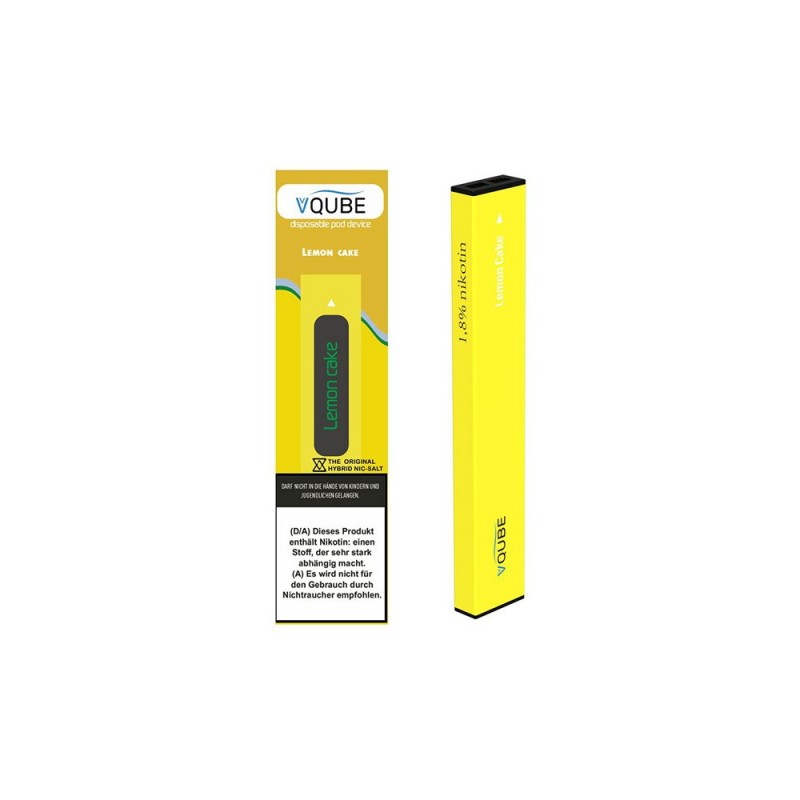 VQube Pod Device Einweg E-Zigarette Lemon Cake