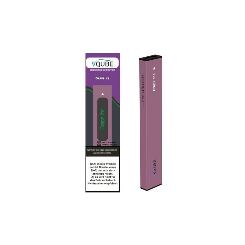 VQube Pod Device Einweg E-Zigarette Grape Ice