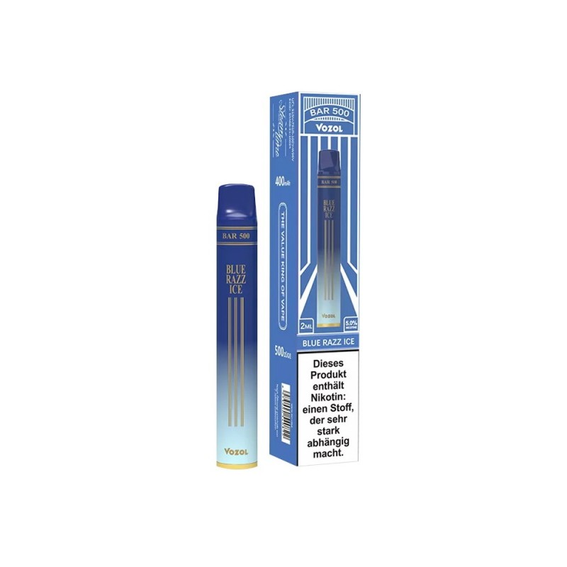 Vozol Bar 500 Einweg E-Zigarette Disposable Blue R...