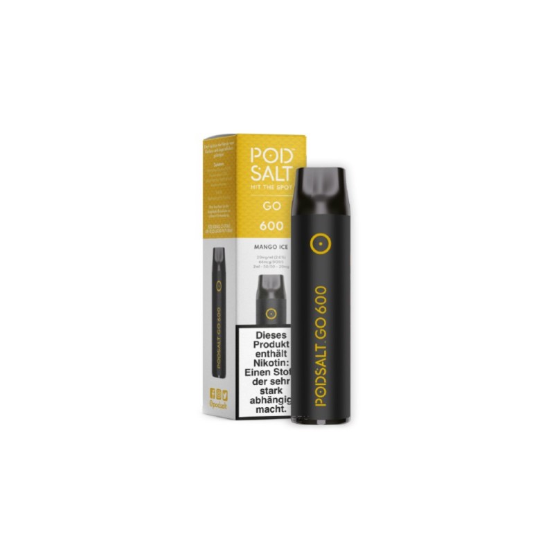 Pod Salt Go 600 Einweg E-Zigarette Disposable Mango Ice