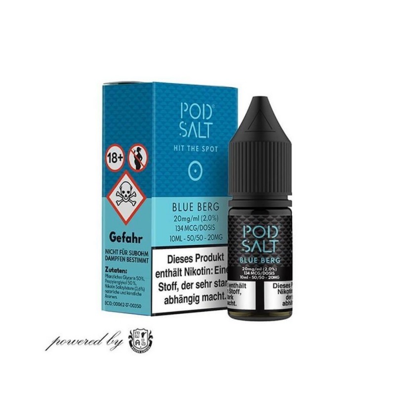 Pod Salt - Blue Berg - Nikotinsalz E-Liquid (10 ml)