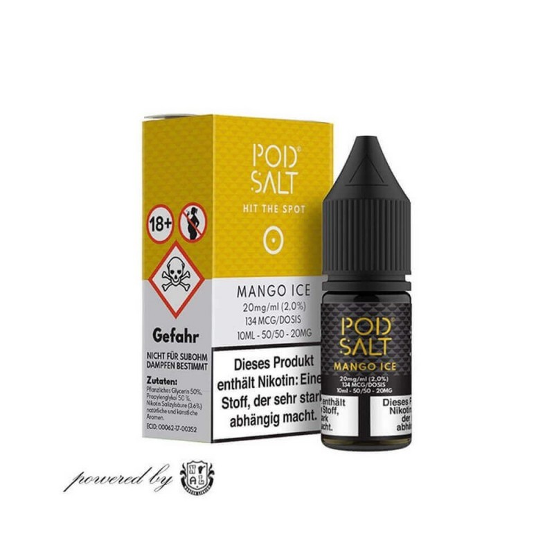 Pod Salt - Mango Ice - Nikotinsalz E-Liquid (10 ml)