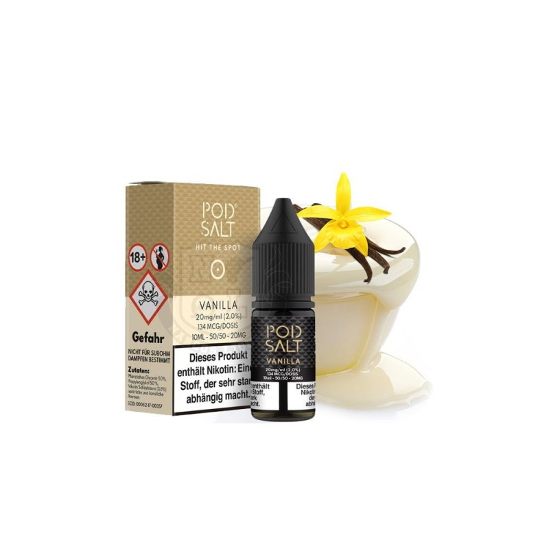 Pod Salt - Vanilla - Nikotinsalz E-Liquid (10 ml)