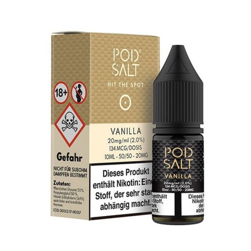 Pod Salt - Vanilla - Nikotinsalz E-Liquid (10 ml)