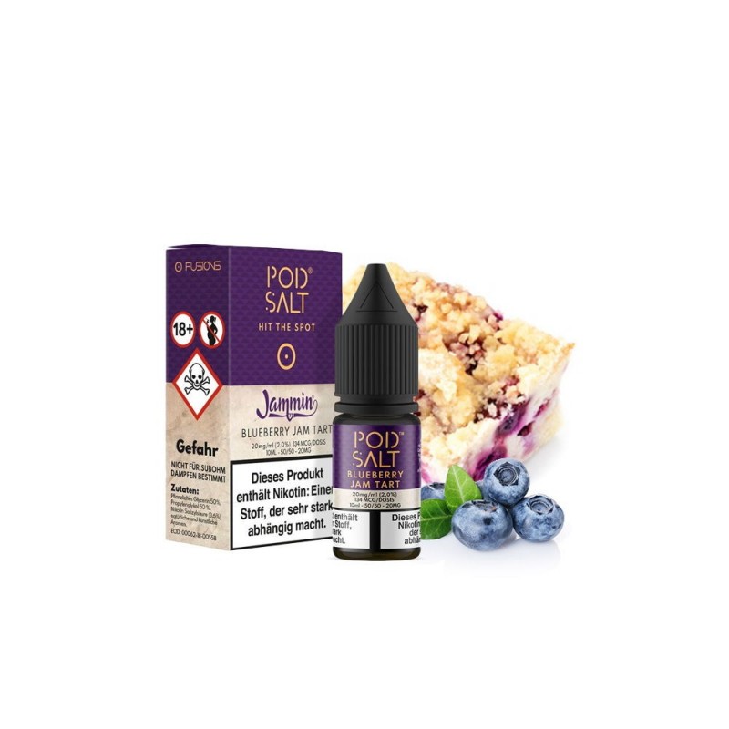 Pod Salt - Blueberry Jam Tart (Jammin) - Nikotinsa...