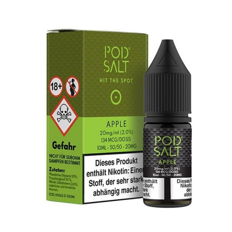 Pod Salt - Apple - Nikotinsalz E-Liquid (10 ml)
