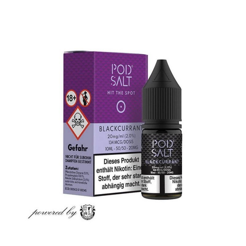 Pod Salt - Blackcurrant - Nikotinsalz E-Liquid (10 ml)