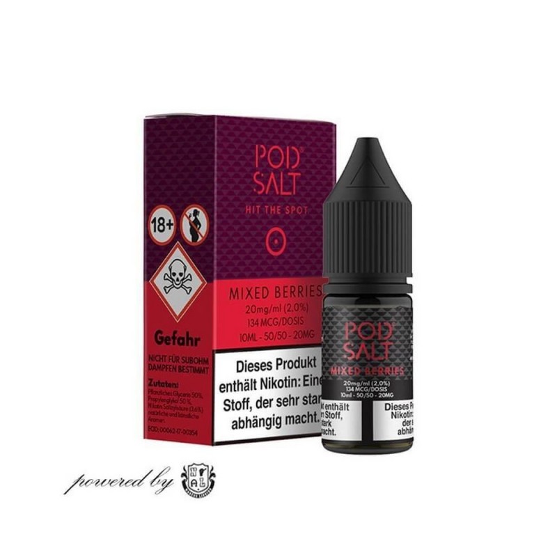 Pod Salt - Mixed Berries - Nikotinsalz E-Liquid (10 ml)